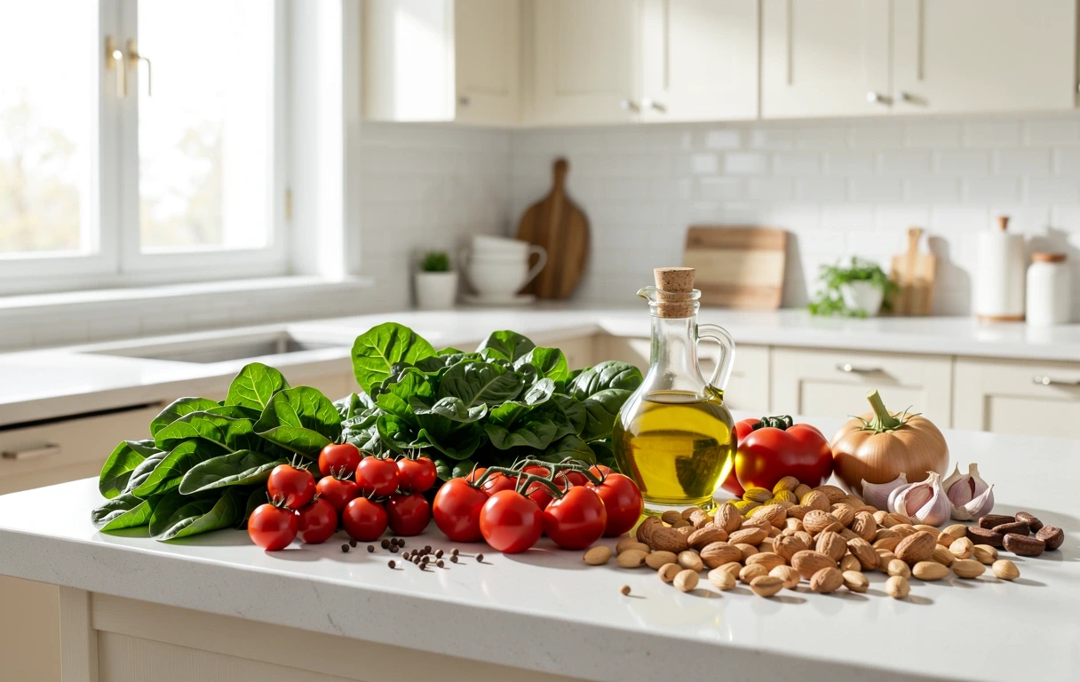 Whole foods prepared for a hearing-conscious diet